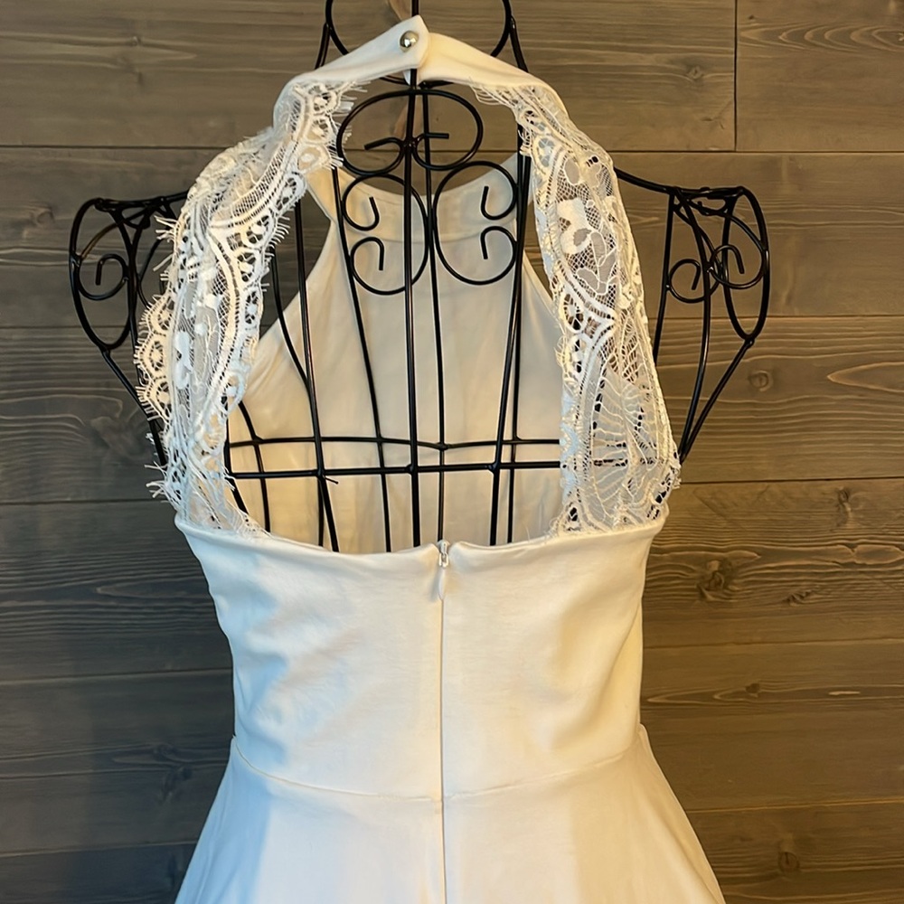 EUC Lulu’s mock neck open shoulder skater dress - Picture 5 of 5